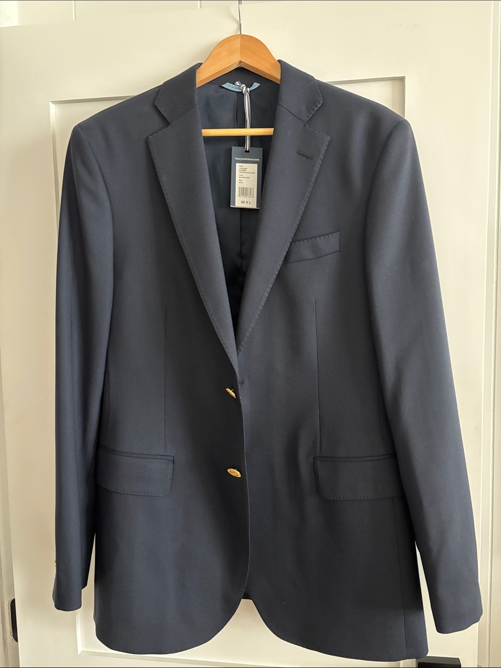 Vineyard Vines Navy Blazer with Gold Buttons